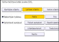 Käyttöpaneelin näyttö