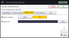 Käyttöpaneelin näyttö
