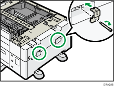 Illustration de l'unité l'alimentation papier