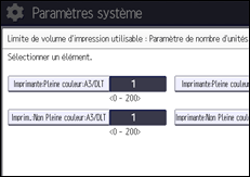 Illustration de l'écran du panneau de commande