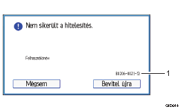Kezelőpanel képernyőjének számozott jelölésű illusztrálása