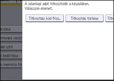 A kezelőpanel ismertetése