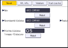 A kezelőpanel ismertetése
