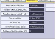 A kezelőpanel ismertetése