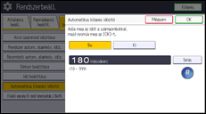 A kezelőpanel ismertetése