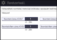 A kezelőpanel ismertetése