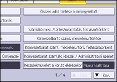 A kezelőpanel ismertetése