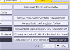 A kezelőpanel ismertetése
