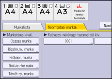 A kezelőpanel ismertetése