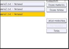 A kezelőpanel ismertetése