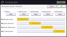 A kezelőpanel ismertetése