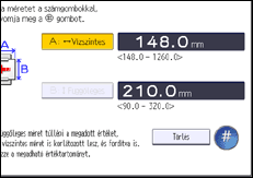 A kezelőpanel ismertetése