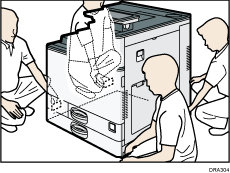 Illustratie van de printer