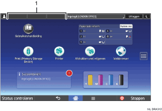 Genummerde afbeelding van het wijzigen van modus