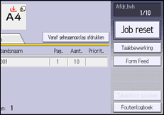 Afbeelding van bedieningspaneel