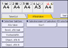Afbeelding van bedieningspaneel