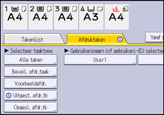 Afbeelding van bedieningspaneel