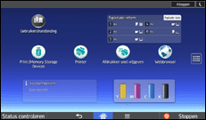 Afbeelding van bedieningspaneel