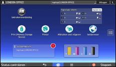 Afbeelding van bedieningspaneel