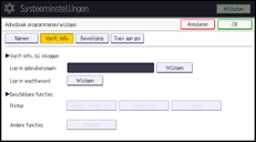 Afbeelding van bedieningspaneel