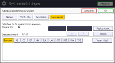 Afbeelding van bedieningspaneel