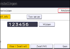 Afbeelding van bedieningspaneel