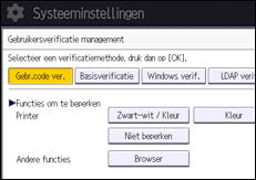 Afbeelding van bedieningspaneel