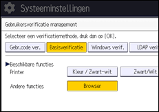 Afbeelding van bedieningspaneel