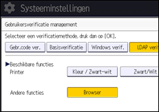 Afbeelding van bedieningspaneel