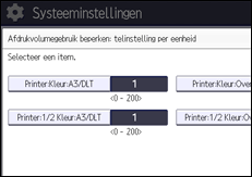 Afbeelding van bedieningspaneel