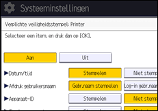 Afbeelding van bedieningspaneel