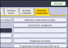 Afbeelding van bedieningspaneel