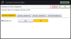 Afbeelding van bedieningspaneel