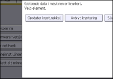 Illustrasjon av betjeningspanelet