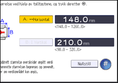 Illustrasjon av betjeningspanelet