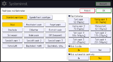 Illustrasjon av betjeningspanelet