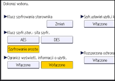 Ilustracja ekranu panela operacyjnego