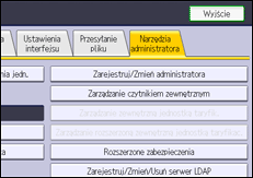 Ilustracja ekranu panela operacyjnego