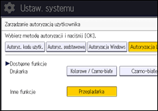 Ilustracja ekranu panela operacyjnego