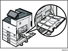 Imagem da bandeja de alimentação manual