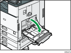 Imagem da bandeja de alimentação manual