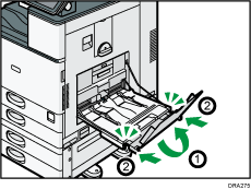 Imagem da bandeja de alimentação manual