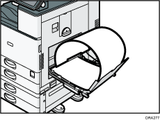 Imagem da bandeja de alimentação manual