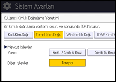 İşlem paneli ekran çizimi