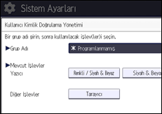 İşlem paneli ekran çizimi