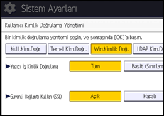 İşlem paneli ekran çizimi