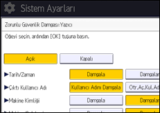 İşlem paneli ekran çizimi
