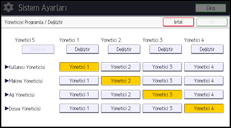 İşlem paneli ekran çizimi