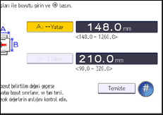 İşlem paneli ekran çizimi