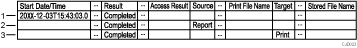 Illustration of log output format numbered callout illustration